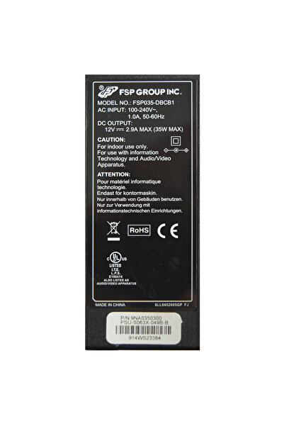 OEM Mains power supply 230V - 12V 2.9A with 5.5/2.5 mm plug ALIM12V-2.9A