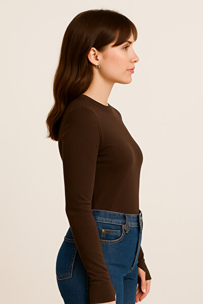 M&N Body Long Sleeve Fisherman's Finger Blouse