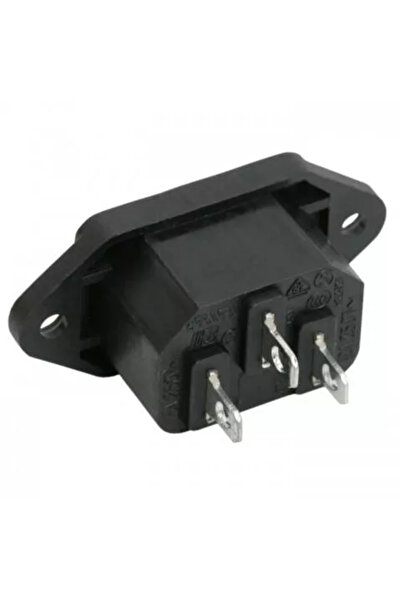 OEM Panel mount PC male AC plug 10A 250V