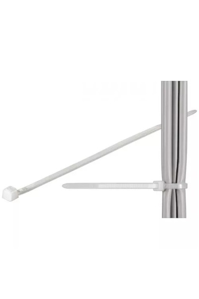 FixPoint Plastic cable ties 292x3.5 mm transparent 100pcs