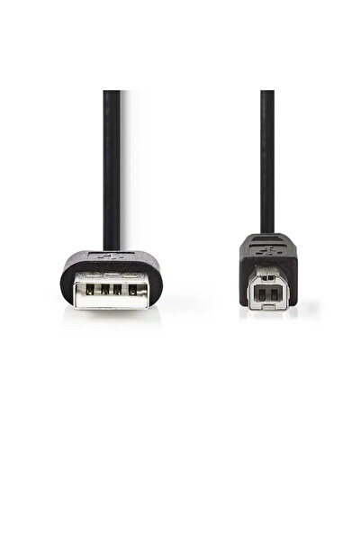 Nedis USB 2.0 printer cable USB-A male - USB-B male 3m black CCGL60101BK30