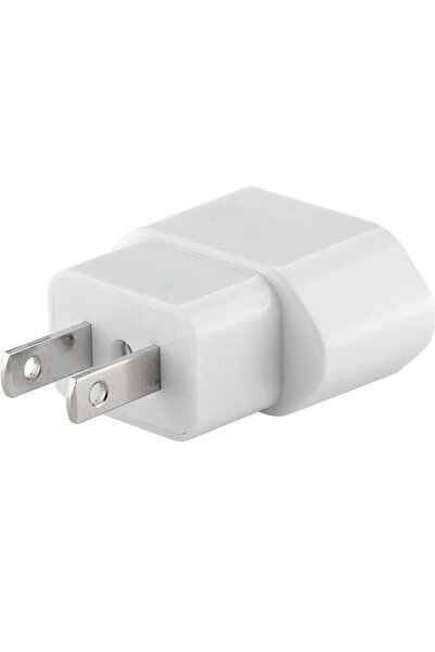 OEM Travel adapter CEE 7/16 Schuko female - US/Japan socket 2 pin 10A 2500W white