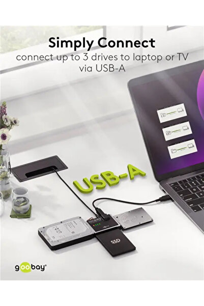 goobay USB 3.0 hard drive adapter for 2.5 / 3.5 inch IDE and SATA 72013