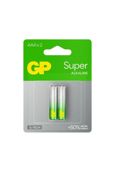 GP Set baterii Super alkaline R3 AAA 2buc GP24A-BL2