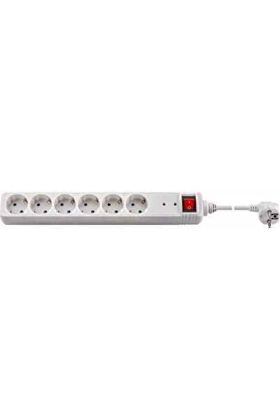 goobay Prelungitor 6 prize 1.4m cu protectie cu switch intrerupator iluminat ...