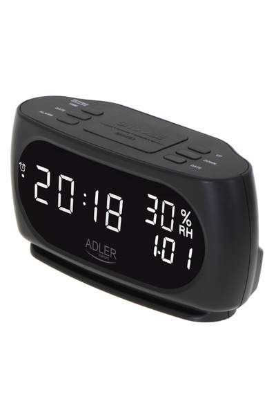 adler Alarm clock with temperature and humidity display AD1186