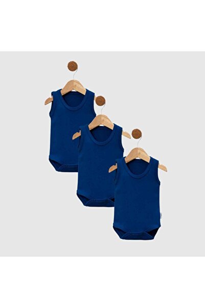 jijek baby kids بدلة أطفال من القطن بدون أكمام من Jijek مكونة من أزرق بلون ال...