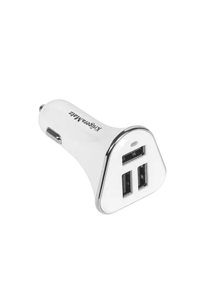 OEM Car power adapter 3 USB 5.2A white Kruger&Matz