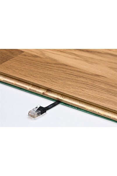 goobay CAT6 FTP flat cable RJ45-RJ45 0.25m copper 250MHz black 94229