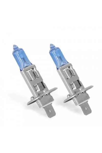 CarGuard Set de 2 becuri Halogen H1 55W +50% Alb Xenon 12V