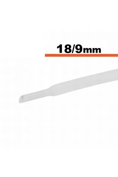 OEM Tub termocontractibil alb 18mm/ 9mm 0.5m