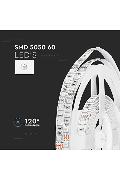 V-TAC LED strip SMD5050 60LED/m YELLOW IP20 5m SKU-212156