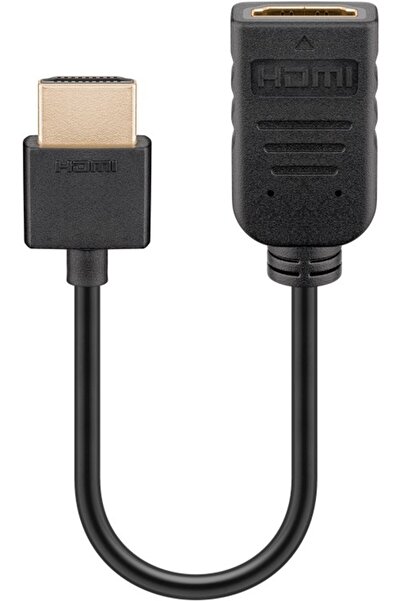 goobay Cablu adaptor HDMI tata - HDMI mama 10cm v2.0 4K Ultra HD 2160p 60Hz 4...