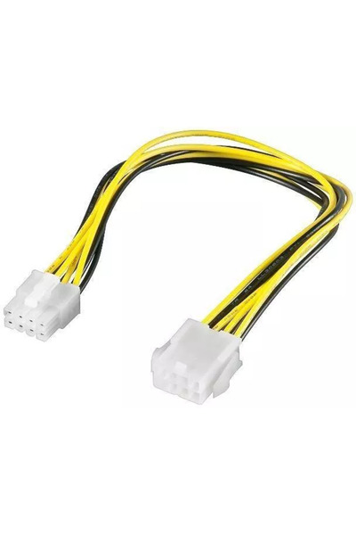 goobay Power extension cable P8 female to P8 male 28cm for motherboard