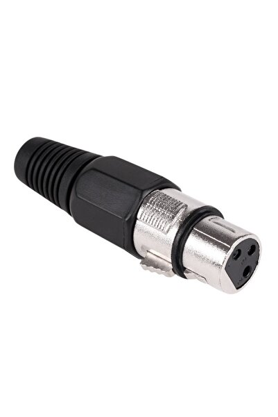 OEM Black female XLR plug with solder