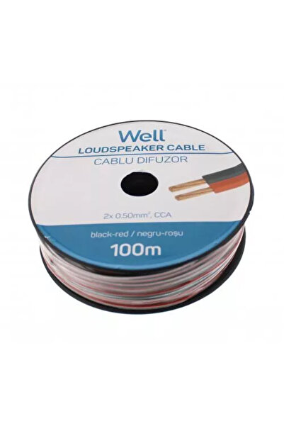 Well Cablu difuzor rosu/negru 2x0.5mmp CCA LSP-CCA0.50BR-100-WL