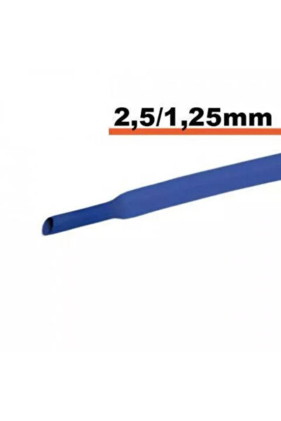 OEM Tub termocontractibil albastru 2.5 mm/ 1.25mm 0.5m