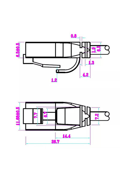 goobay Slim cable 3.6mm patchcord Cat6 UTP 2m black 250MHz RJ45 copper