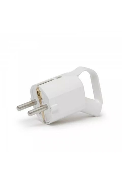OEM Schuko plug 250V 16A white with clamping ring