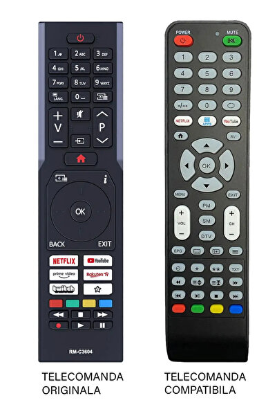 OEM Telecomanda inlocuitoare compatibila TV JVC RM-C3604 ER 9461 (461)