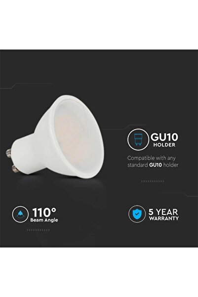 V-TAC Bec SPOT LED GU10 4.5W 4000K alb neutru cip SAMSUNG