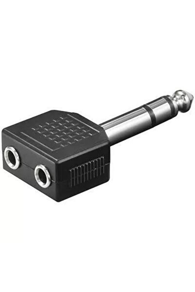 goobay Adaptor Jack 6.35 mm la 2x 3.5 mm mama stereo
