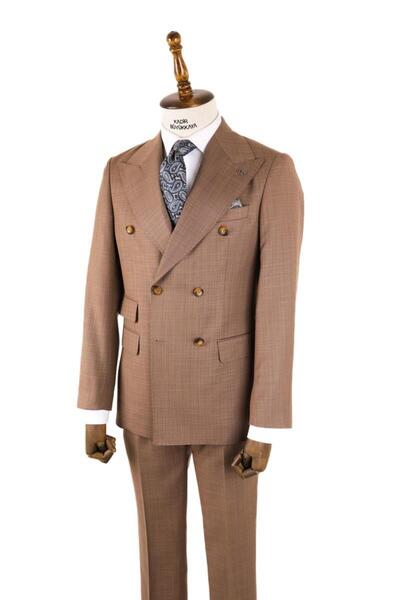 Kadir Büyükkaya Geniş Kırlangıç Yakalı Erkek Takım Elbise-KAV1215S