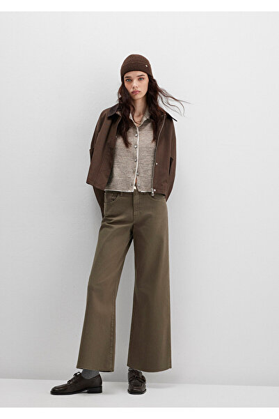 Mavi Paloma Khaki Gabardine Trousers 1010114-91195