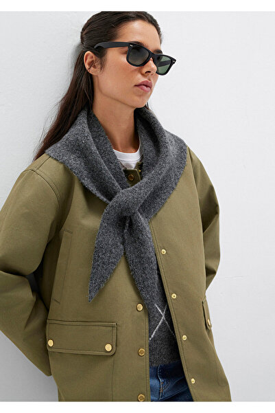 Mavi Wool Blend Gray Scarf 1913589-25817