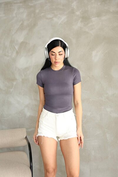 Store Buzzy Fabric Padded 4-Piece Short Sleeve Bodysuit