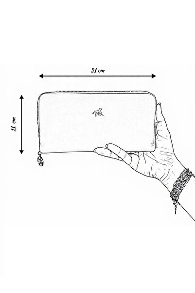 shiny ever Δερμάτινη γυναικεία τσάντα πορτοφόλι μεγάλου μεγέθους με θήκη τηλεφώνου με πράσινη χρυσή λεπτομέρεια