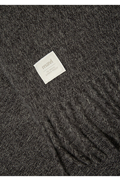 Mavi Tasseled Gray Scarf 198940-25817
