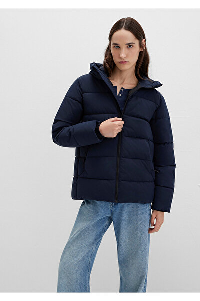 Mavi Hooded Navy Blue Puffer Jacket 1110704-86623