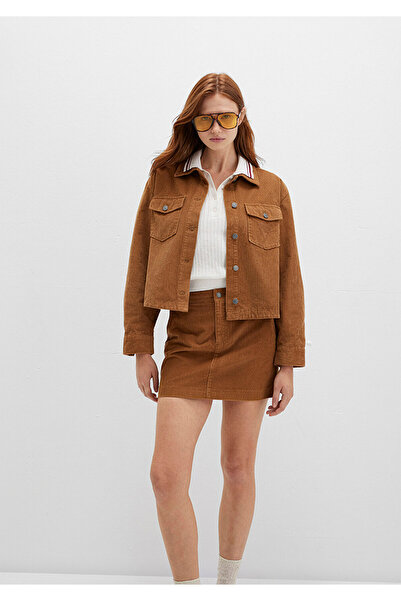 Mavi Brown Velvet Shirt Loose Fit / Relaxed Fit 1211405-91393