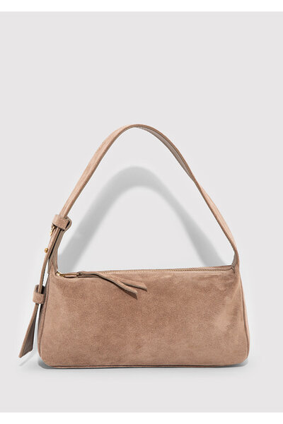 Mavi Suede Leather Brown Shoulder Bag 1913697-70367