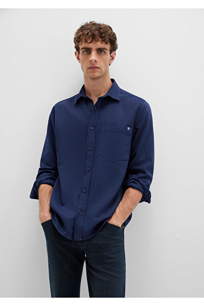 Mavi Смугаста синя сорочка Regular Fit / Нормальний крій 0211775-91324