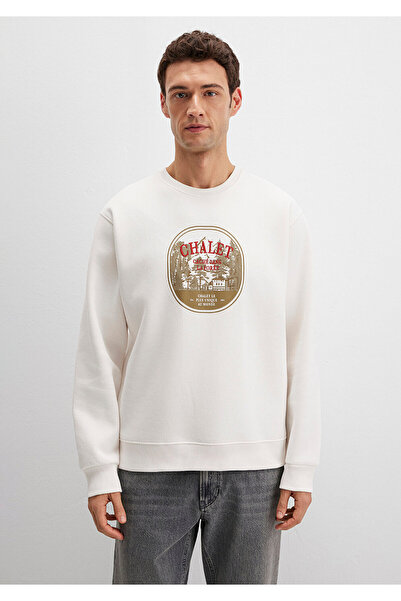 Mavi Chalet Embroidered Ecru Sweatshirt 0S10484-70057