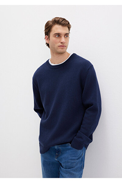 Mavi Wool Blend Navy Blue Sweater Regular Fit / Regular Cut 0710370-70490