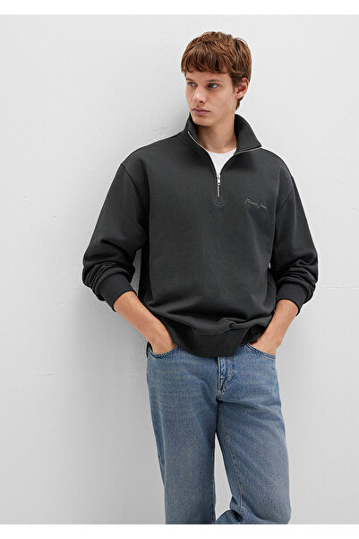Mavi Jeans Semi-Zip Anthracite Sweatshirt 0S10555-70092