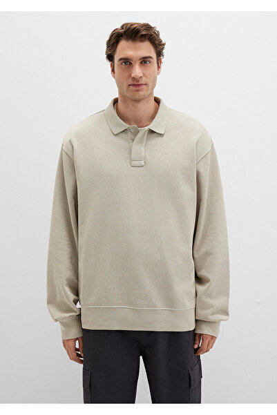 Mavi Beige Polo Sweatshirt 0S10323-70146