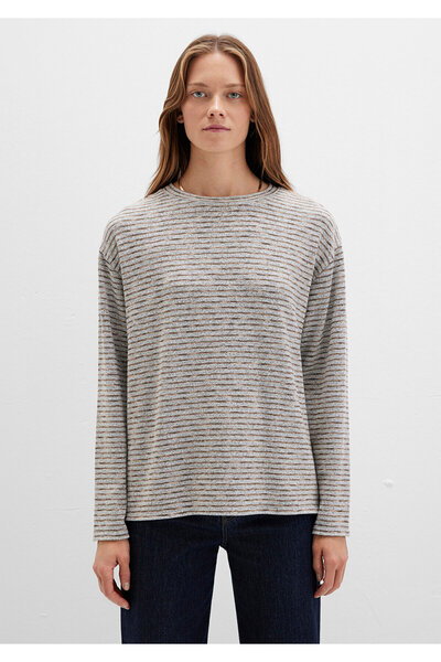 Mavi Crew Neck Striped T-Shirt Regular Fit / Standard Cut 1613600-91236