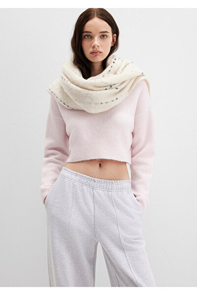 Mavi Festival bloom short sweater with bicycle collar