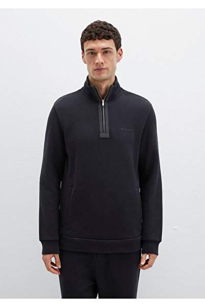 Mavi Semi-Zip Black Sweatshirt 0S10477-900