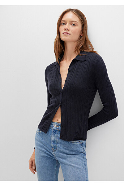 Mavi Wool Blend Navy Blue Knitwear Polo 1710838-70489