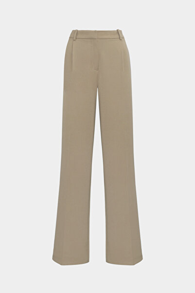 Açelya Okcu Premium Vento Mid Waist Wide Leg Woven Trousers