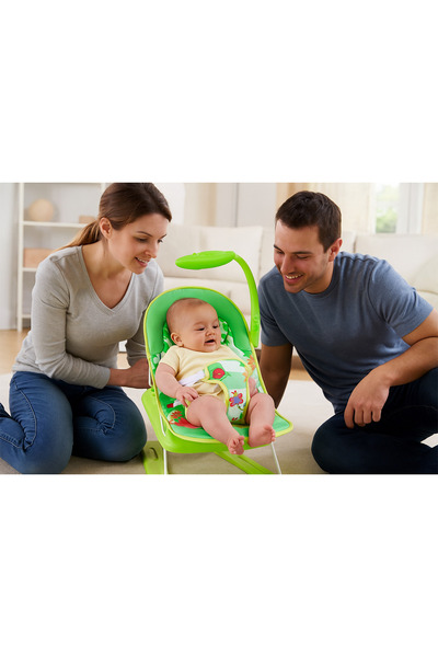 OEM Baby Bouncer Rocking Chair – Jungle Design, 3-Point Safety Belt