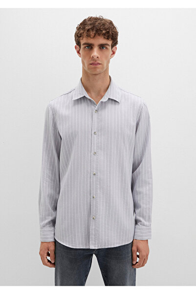Mavi Striped Gray Shirt Regular Fit / Regular Cut 0211709-91016