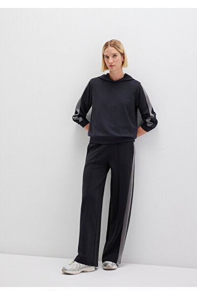 Mavi Striped Detail Tencel Tm Modal Black Sweatpants 1011104-900