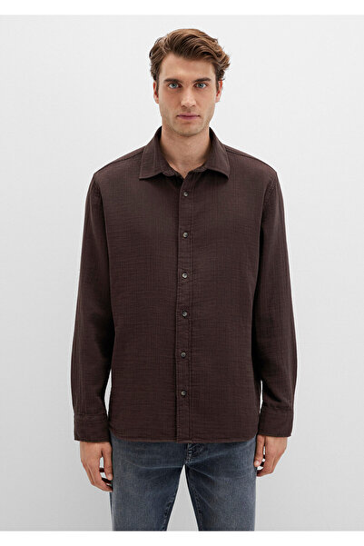 Mavi Brown Shirt Regular Fit / Regular Cut 0211518-87537
