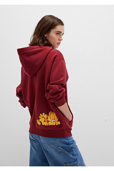 Mavi Garfield Printed Burgundy Sweatshirt 1S10469-85493